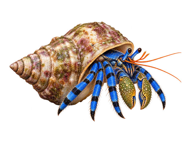Electric Blue Hermit