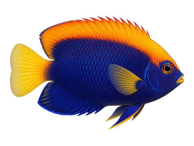 African Flameback Angelfish